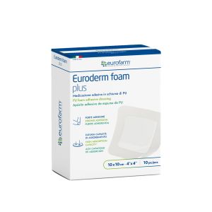 Euroderm Foam Plus 10x10 cm - 10 pcs/box